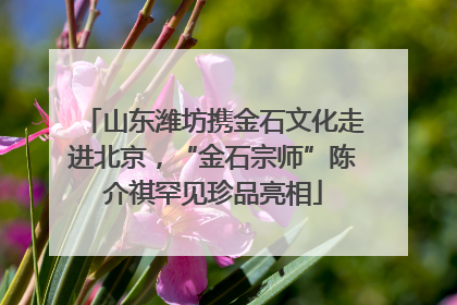 山东潍坊携金石文化走进北京，“金石宗师”陈介祺罕见珍品亮相