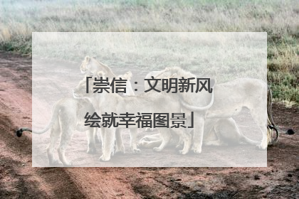 崇信：文明新风绘就幸福图景