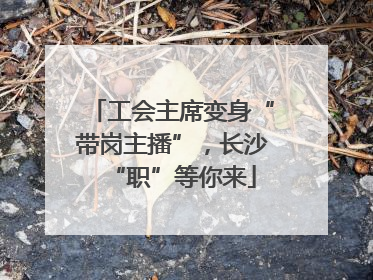 工会主席变身“带岗主播”，长沙“职”等你来