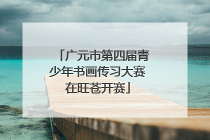 广元市第四届青少年书画传习大赛在旺苍开赛