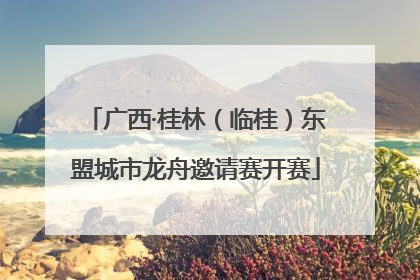 广西·桂林（临桂）东盟城市龙舟邀请赛开赛