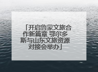 开启鲁蒙文旅合作新篇章 鄂尔多斯与山东文旅资源对接会举办