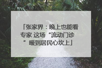 张家界：晚上也能看专家 这场“流动门诊”暖到居民心坎上