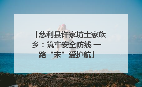 慈利县许家坊土家族乡：筑牢安全防线 一路“未”爱护航