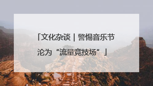 文化杂谈｜警惕音乐节沦为“流量竞技场”