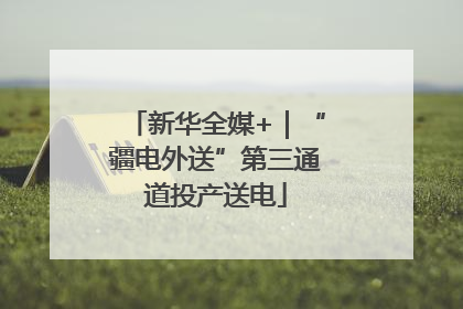 新华全媒+｜“疆电外送”第三通道投产送电