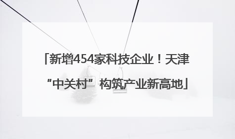 新增454家科技企业！天津“中关村”构筑产业新高地