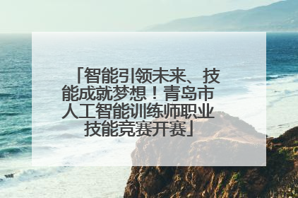 智能引领未来、技能成就梦想！青岛市人工智能训练师职业技能竞赛开赛