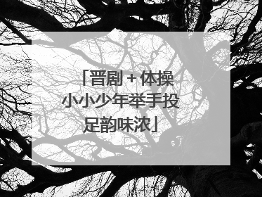 晋剧＋体操 小小少年举手投足韵味浓