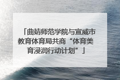曲靖师范学院与宣威市教育体育局共商“体育美育浸润行动计划”