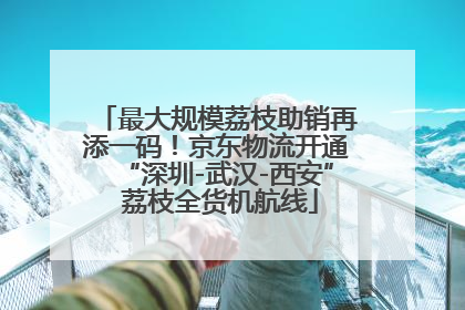 最大规模荔枝助销再添一码！京东物流开通“深圳-武汉-西安” 荔枝全货机航线