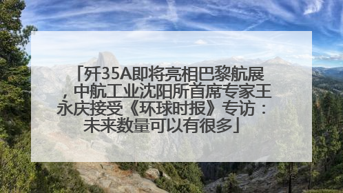 歼35A即将亮相巴黎航展，中航工业沈阳所首席专家王永庆接受《环球时报》专访：未来数量可以有很多
