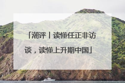 潮评丨读懂任正非访谈，读懂上升期中国