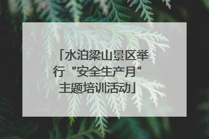 水泊梁山景区举行“安全生产月”主题培训活动