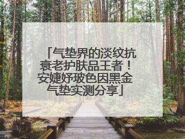 气垫界的淡纹抗衰老护肤品王者！安婕妤玻色因黑金气垫实测分享