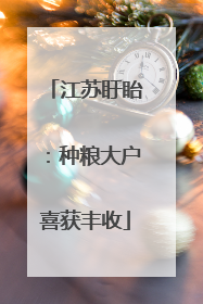 江苏盱眙：种粮大户喜获丰收