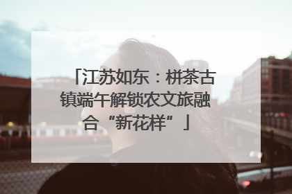 江苏如东：栟茶古镇端午解锁农文旅融合“新花样”