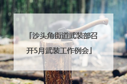 沙头角街道武装部召开5月武装工作例会