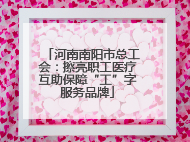 河南南阳市总工会：擦亮职工医疗互助保障“工”字服务品牌