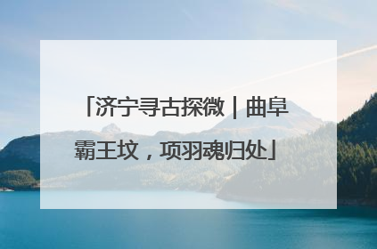 济宁寻古探微｜曲阜霸王坟，项羽魂归处