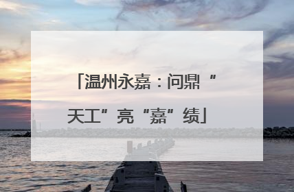 温州永嘉：问鼎“天工”亮“嘉”绩