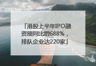 港股上半年IPO融资额同比增688%，排队企业达220家