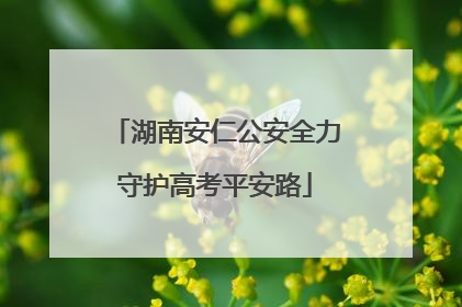 湖南安仁公安全力守护高考平安路