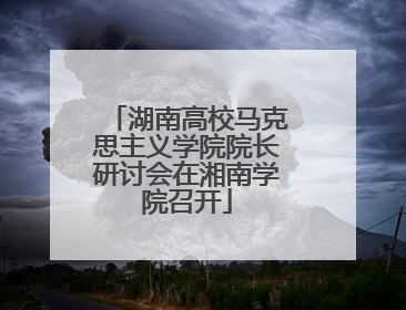 湖南高校马克思主义学院院长研讨会在湘南学院召开