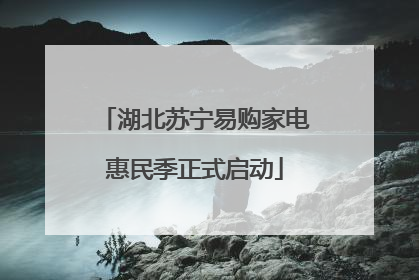湖北苏宁易购家电惠民季正式启动