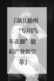 湖北随州：“专用汽车走廊”掀起产业新变革