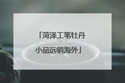 菏泽工笔牡丹小品远销海外