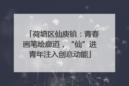 荷塘区仙庾镇：青春画笔绘廊道，“仙”进青年注入创意动能
