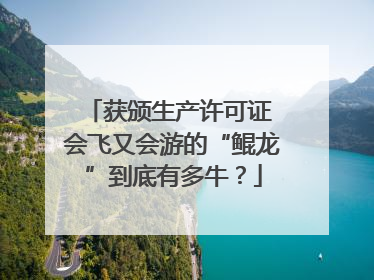 获颁生产许可证 会飞又会游的“鲲龙”到底有多牛？