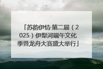 苏韵伊情·第二届（2025）伊犁河端午文化季暨龙舟大赛盛大举行