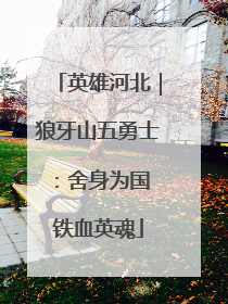 英雄河北｜狼牙山五勇士：舍身为国 铁血英魂