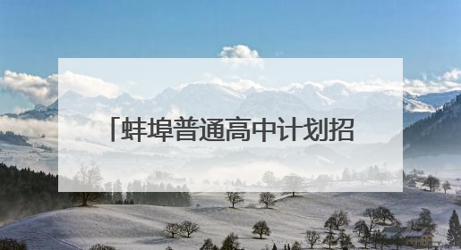 蚌埠普通高中计划招生31650人，较上年扩增2734人