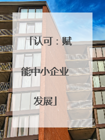 认可：赋能中小企业发展