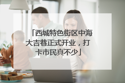西城特色街区中海大吉巷正式开业，打卡市民真不少