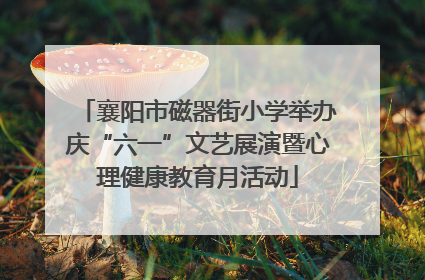 襄阳市磁器街小学举办庆“六一”文艺展演暨心理健康教育月活动