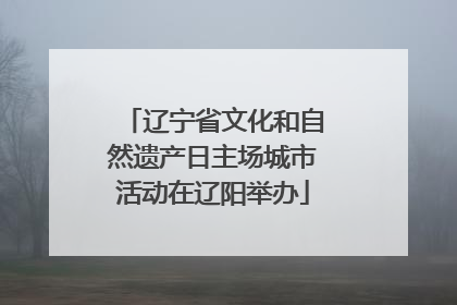 辽宁省文化和自然遗产日主场城市活动在辽阳举办