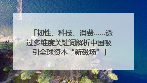 韧性、科技、消费……透过多维度关键词解析中国吸引全球资本“新磁场”