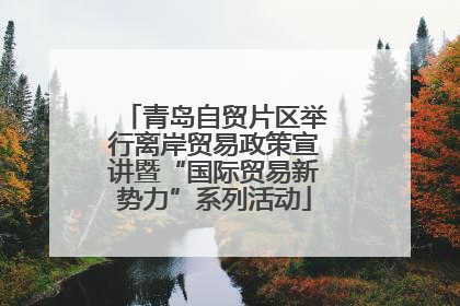 青岛自贸片区举行离岸贸易政策宣讲暨“国际贸易新势力”系列活动