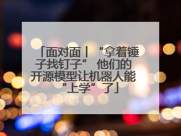 面对面丨“拿着锤子找钉子” 他们的开源模型让机器人能“上学”了