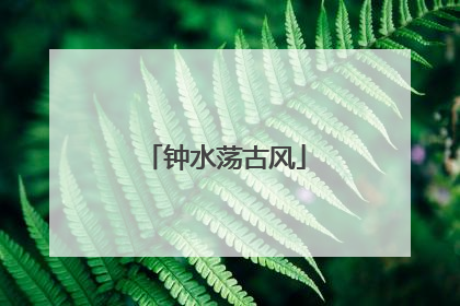 钟水荡古风