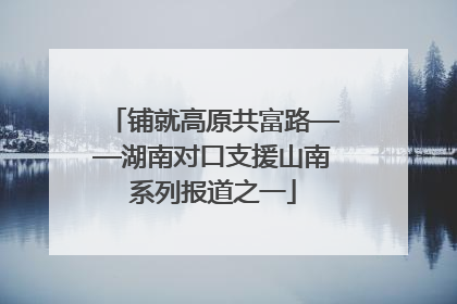 铺就高原共富路——湖南对口支援山南系列报道之一
