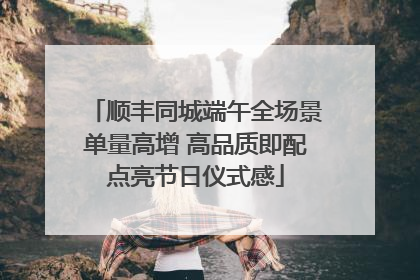 顺丰同城端午全场景单量高增 高品质即配点亮节日仪式感