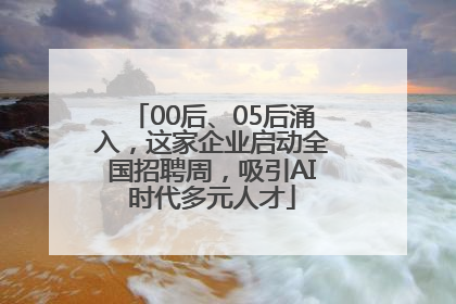 00后、05后涌入，这家企业启动全国招聘周，吸引AI时代多元人才