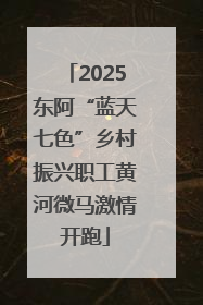 2025东阿“蓝天七色”乡村振兴职工黄河微马激情开跑