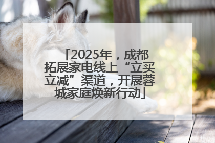 2025年，成都拓展家电线上“立买立减”渠道，开展蓉城家庭焕新行动