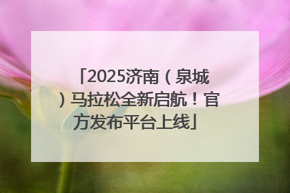 2025济南（泉城）马拉松全新启航！官方发布平台上线